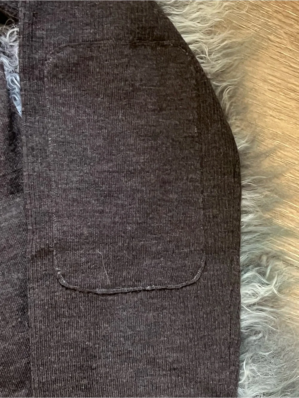 John Varvatos Men's Brown Full-Zip Knit Cardigan